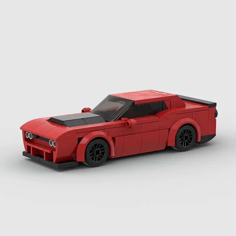 Dodge Challenger LEGO Set (Red & Black Edition)