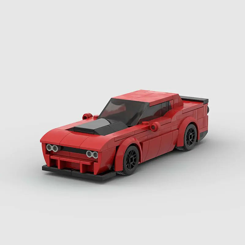 Dodge Challenger LEGO Set (Red & Black Edition)