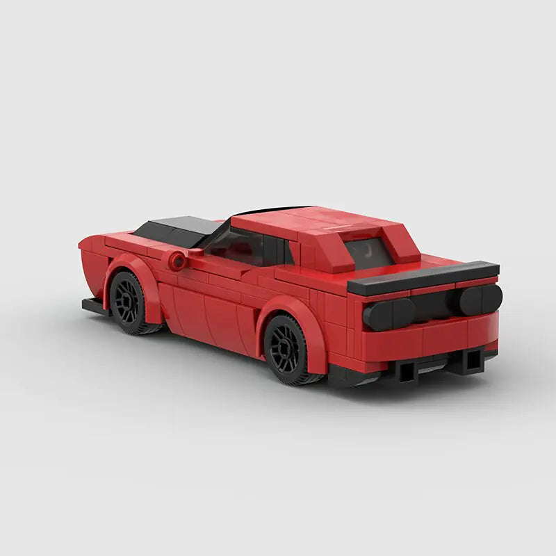 Dodge Challenger LEGO Set (Red & Black Edition)