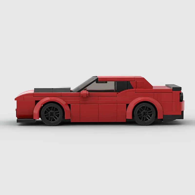 Dodge Challenger LEGO Set (Red & Black Edition)